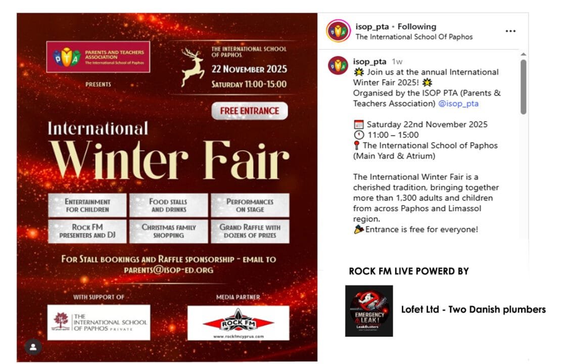 Rock FM Cyprus - Event, International Winter Fair 2025