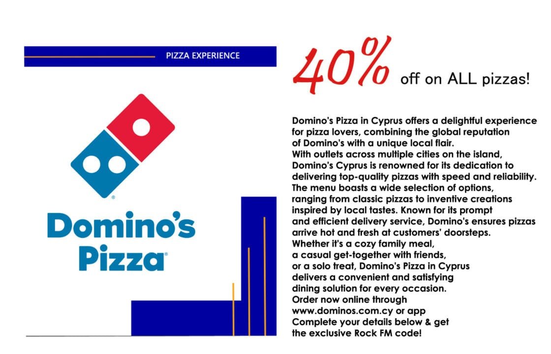 Rock FM Cyprus - Rock Deal: Domino's Pizza