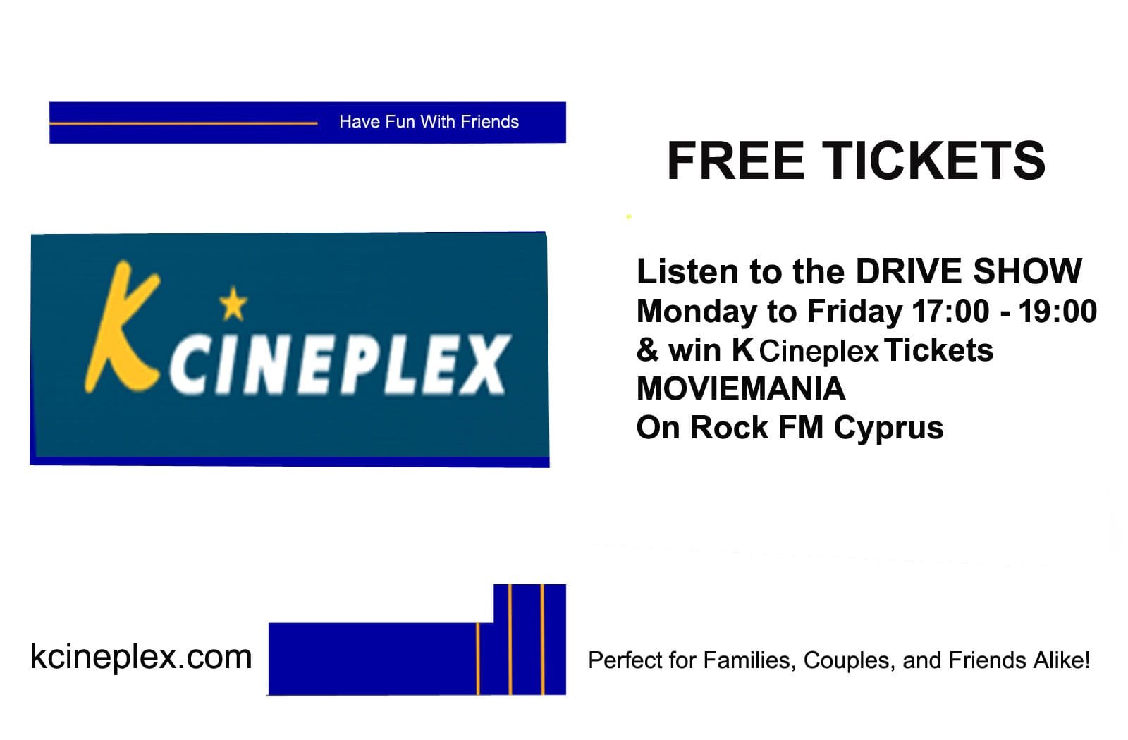 Rock FM Cyprus - Rock Deal: K Cineplex - Claim a Free Ticket!