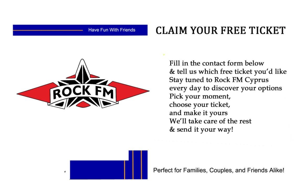 Rock FM Cyprus - Rock Deal: Claim a Free Ticket