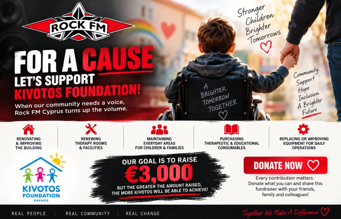 Rock FM Cyprus - Event, Let's Support Kivotos Foundation