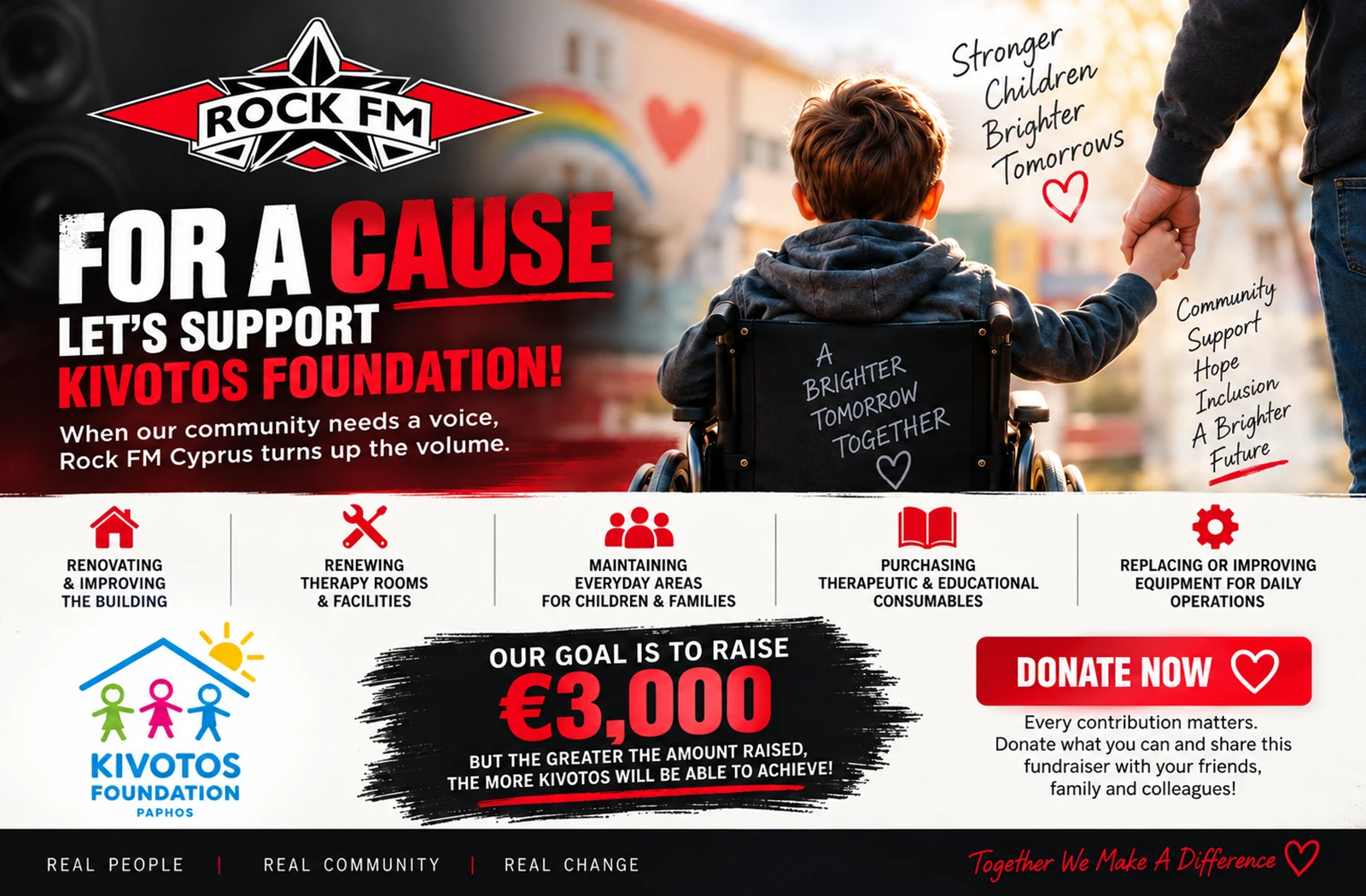 Rock FM Cyprus - Event, Let's Support Kivotos Foundation